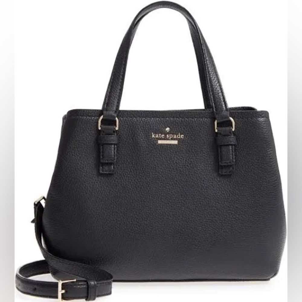 Kate Spade New York Jackson Street Olivia Black Pebbled Leather Bag